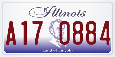IL license plate A170884