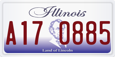 IL license plate A170885