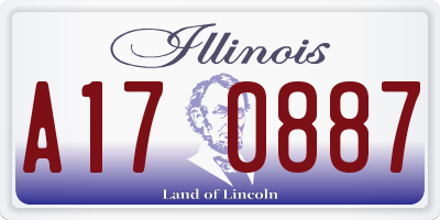 IL license plate A170887