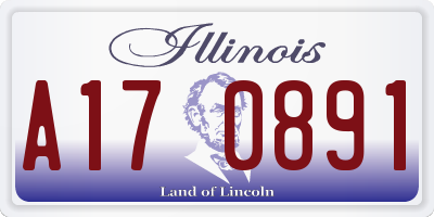 IL license plate A170891