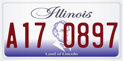 IL license plate A170897