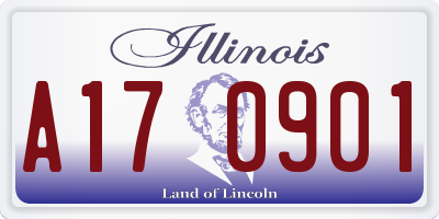 IL license plate A170901