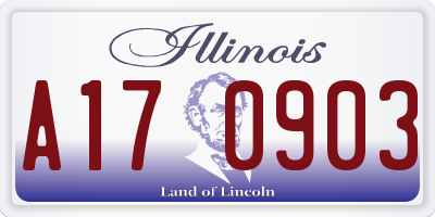 IL license plate A170903
