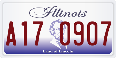 IL license plate A170907