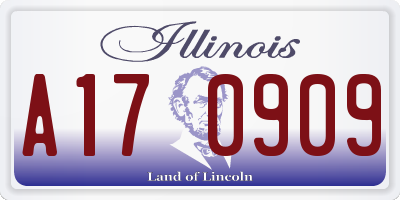 IL license plate A170909