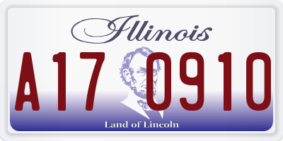 IL license plate A170910