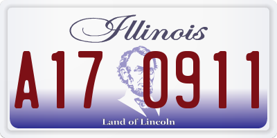 IL license plate A170911