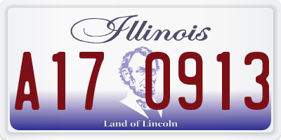 IL license plate A170913