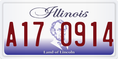 IL license plate A170914