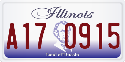 IL license plate A170915