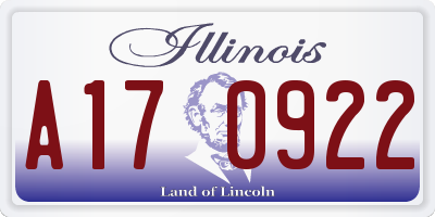 IL license plate A170922