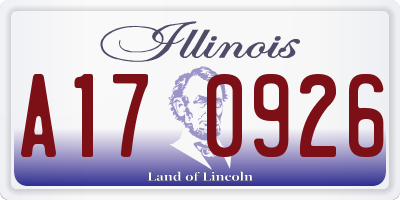 IL license plate A170926