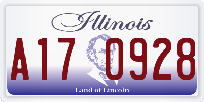 IL license plate A170928