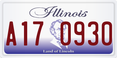 IL license plate A170930