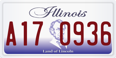 IL license plate A170936