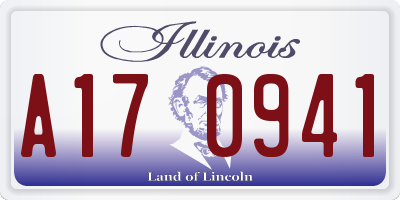 IL license plate A170941