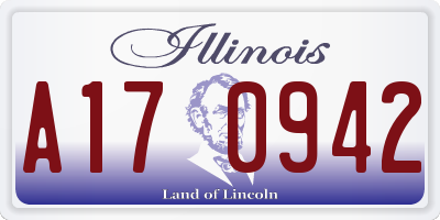 IL license plate A170942