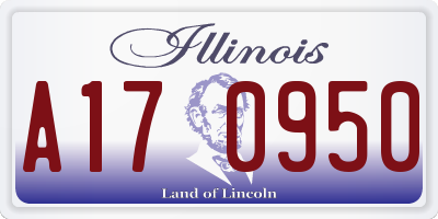 IL license plate A170950