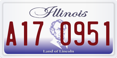IL license plate A170951