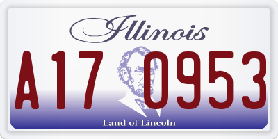 IL license plate A170953