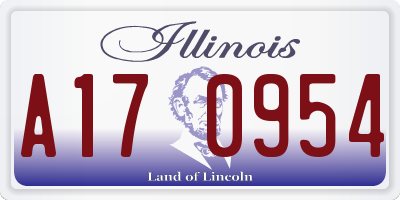 IL license plate A170954