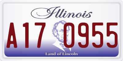 IL license plate A170955