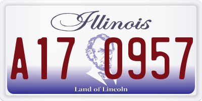 IL license plate A170957
