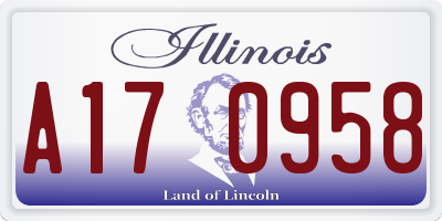 IL license plate A170958