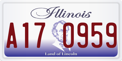 IL license plate A170959