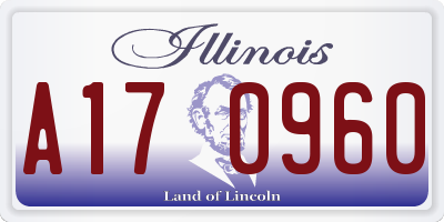 IL license plate A170960