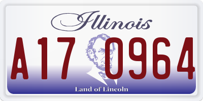 IL license plate A170964