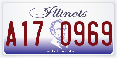 IL license plate A170969