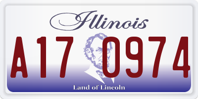 IL license plate A170974