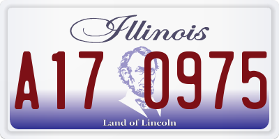 IL license plate A170975