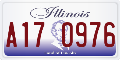 IL license plate A170976