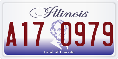 IL license plate A170979
