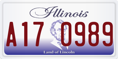 IL license plate A170989
