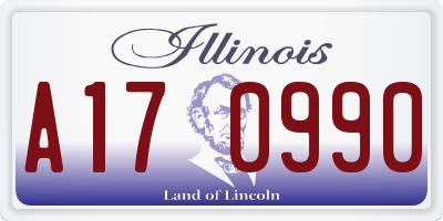 IL license plate A170990