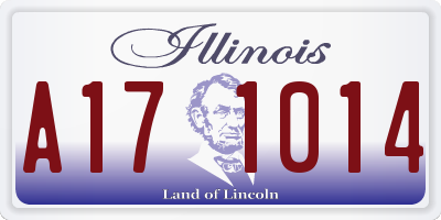 IL license plate A171014