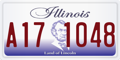 IL license plate A171048