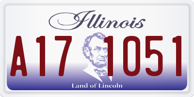 IL license plate A171051