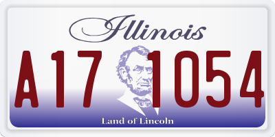 IL license plate A171054