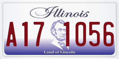 IL license plate A171056
