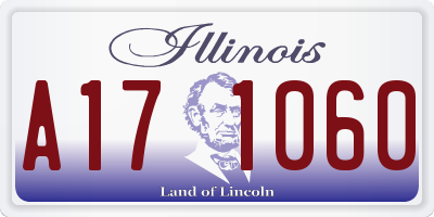 IL license plate A171060