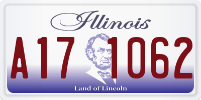 IL license plate A171062