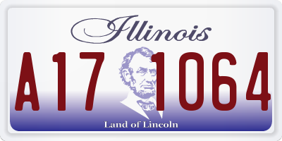 IL license plate A171064