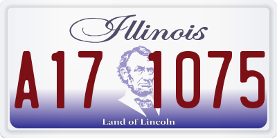 IL license plate A171075