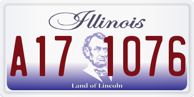 IL license plate A171076