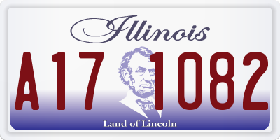 IL license plate A171082