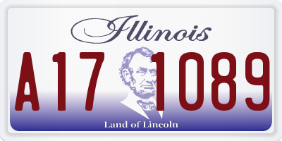 IL license plate A171089